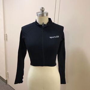 Black Sportsclub Zip-Up Jacket